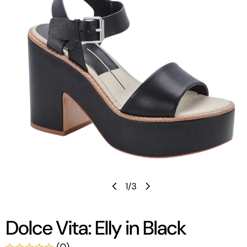 Dolce Vita Elly Platform Sandal in Black, New, without tags/box.